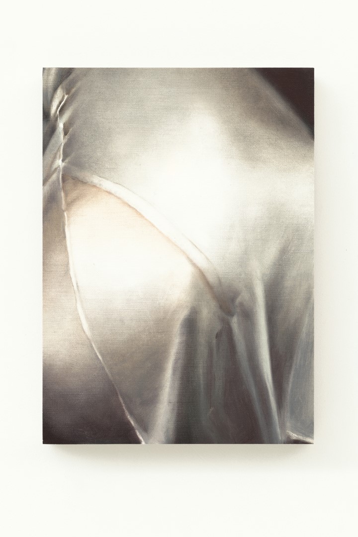 Flash (2026), 26.8 x 19.3 cm, oil on paper on panel (private collection)