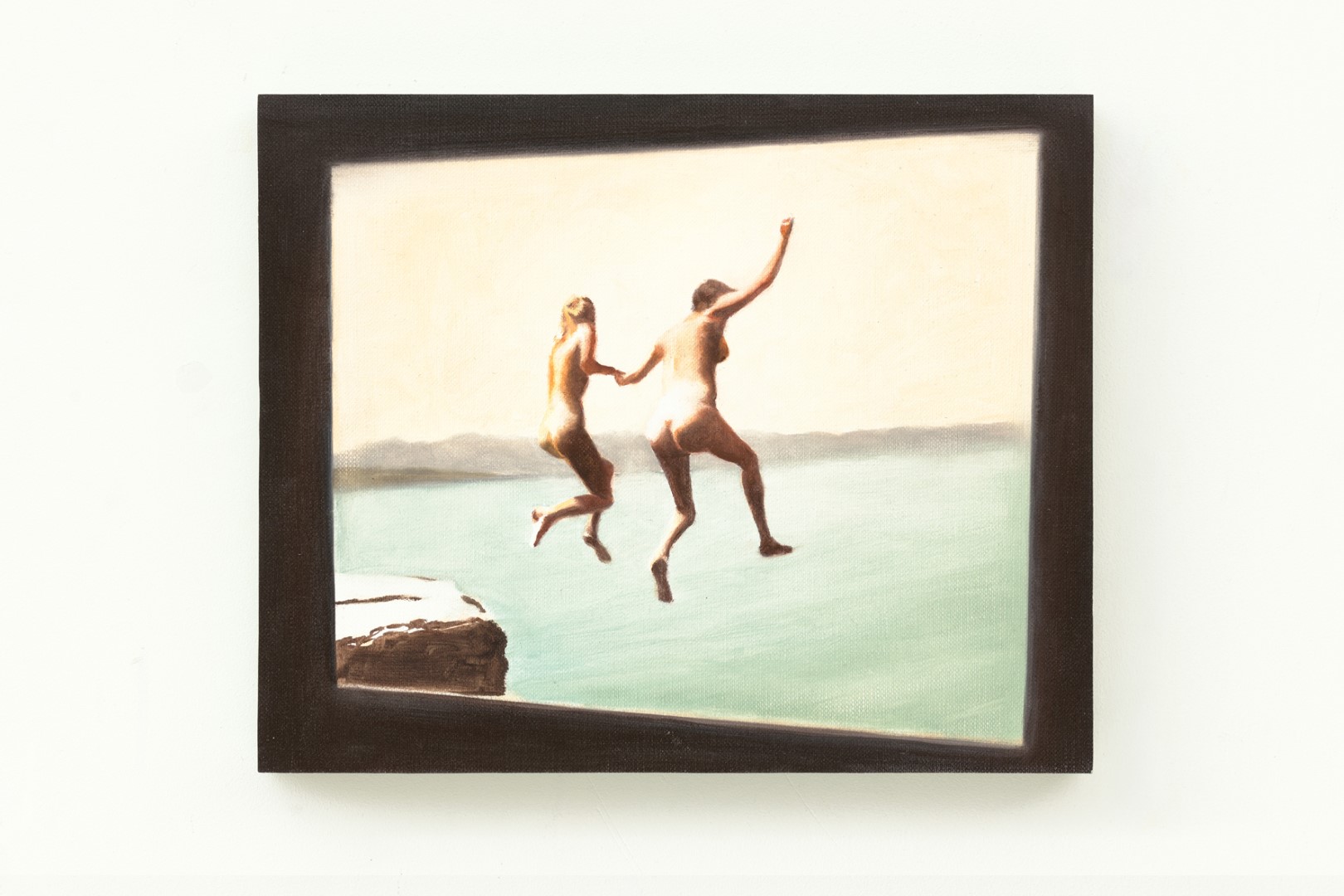 Jumpslide (2026), 19.4 x 24 cm, oil on paper on panel (private collection)